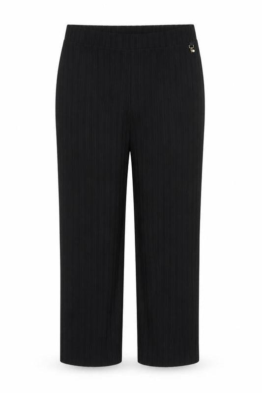 Papaya Womens Black  Polyester Trousers  Size 14 L27 in Regular