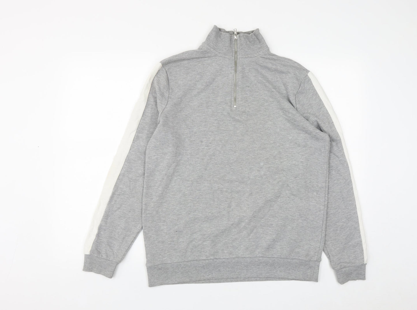 ASOS Mens Grey  Cotton Pullover Sweatshirt Size S