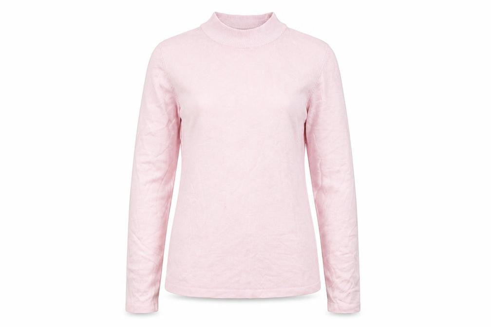 Marks & Spencer Womens Pink Round Neck  Acrylic Pullover Jumper Size 10