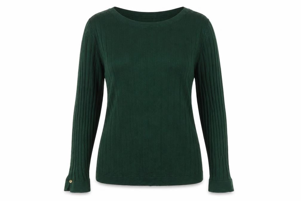 Marks & Spencer Womens Green  Viscose Pullover Sweatshirt Size 14