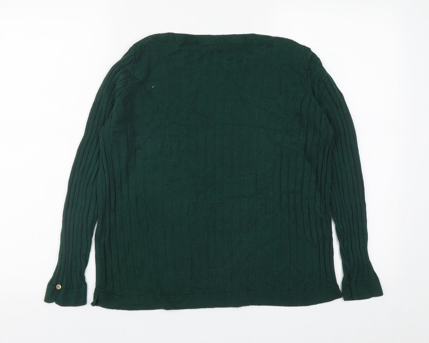 Marks and Spencer Womens Green  Viscose Pullover Sweatshirt Size 14