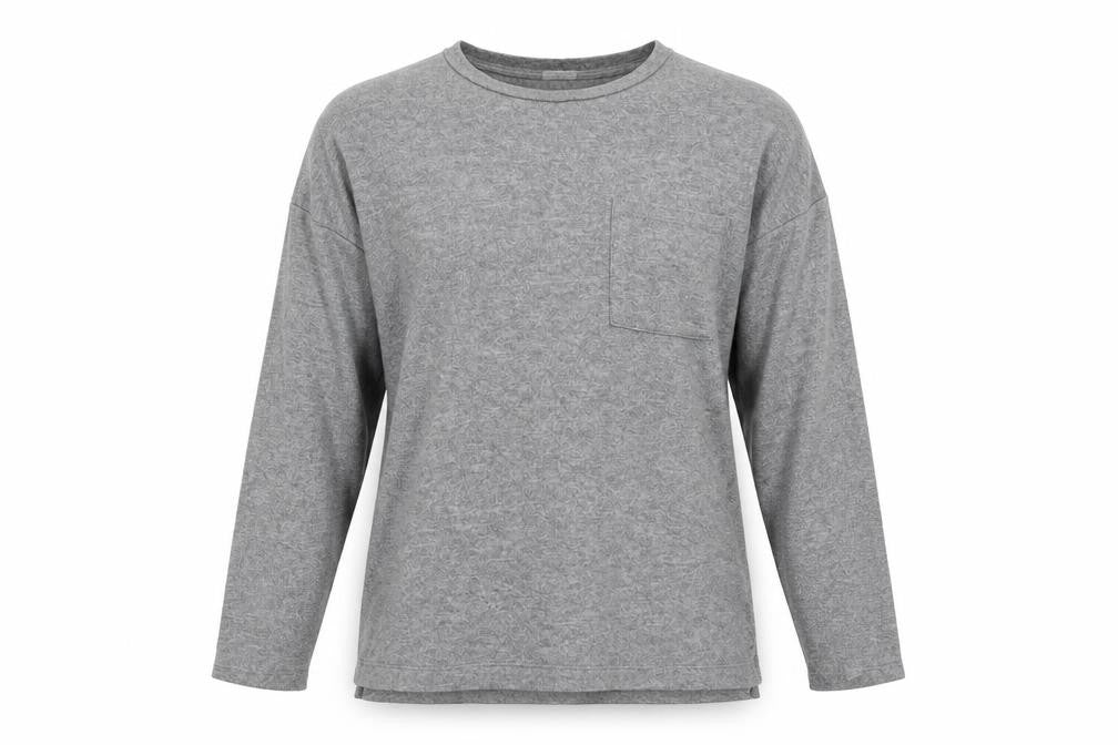 Oysho Womens Grey Round Neck  Viscose Pullover Jumper Size S