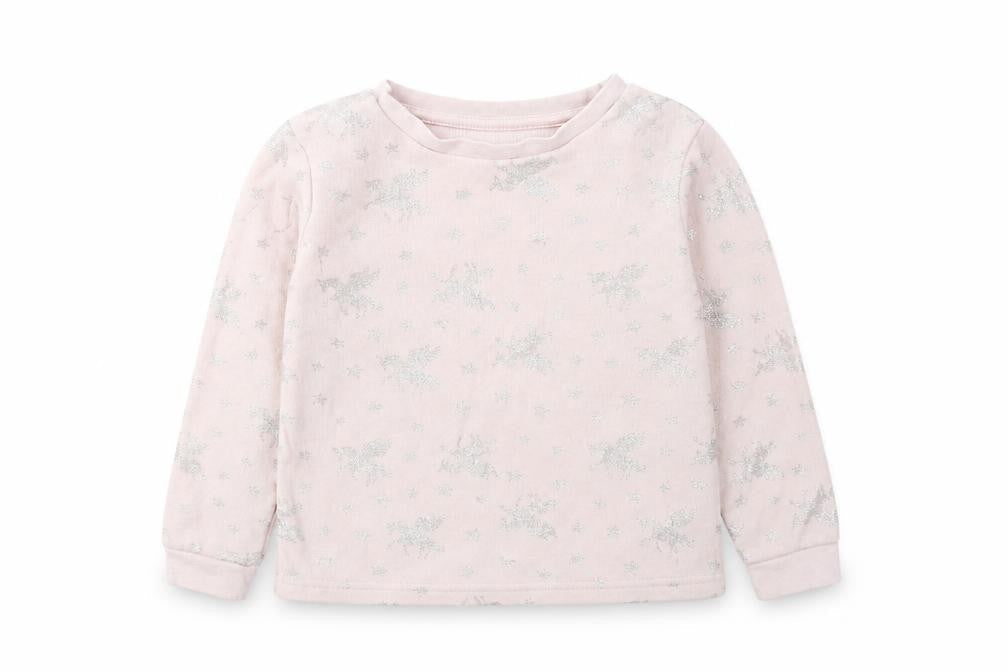Matalan Girls Pink  Polyester Pullover Sweatshirt Size 6 Years   - Unicorn
