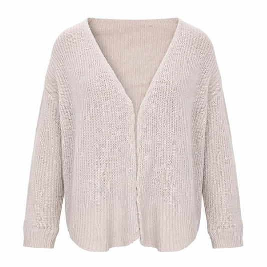 SHEIN Womens Pink V-Neck  Polyester Cardigan Jumper Size M