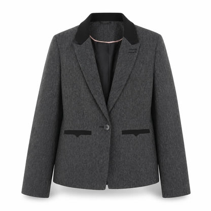 Atmosphere Womens Grey  Polyester Jacket Blazer Size 12