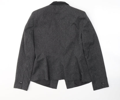 Atmosphere Womens Grey  Polyester Jacket Blazer Size 12