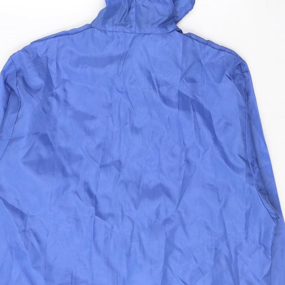 Protection Womens Blue   Rain Coat Coat Size M  Zip