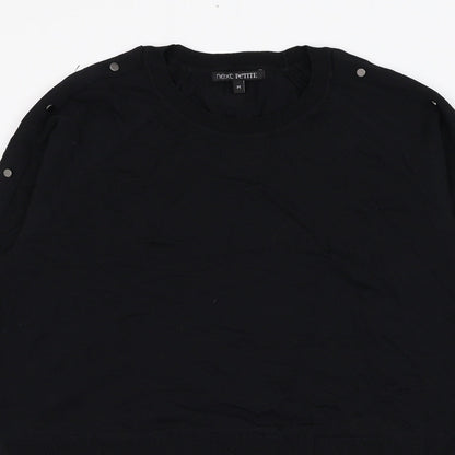 Preloved NEXT Womens Black Round Neck  Viscose Pullover Jumper Size M - Detail