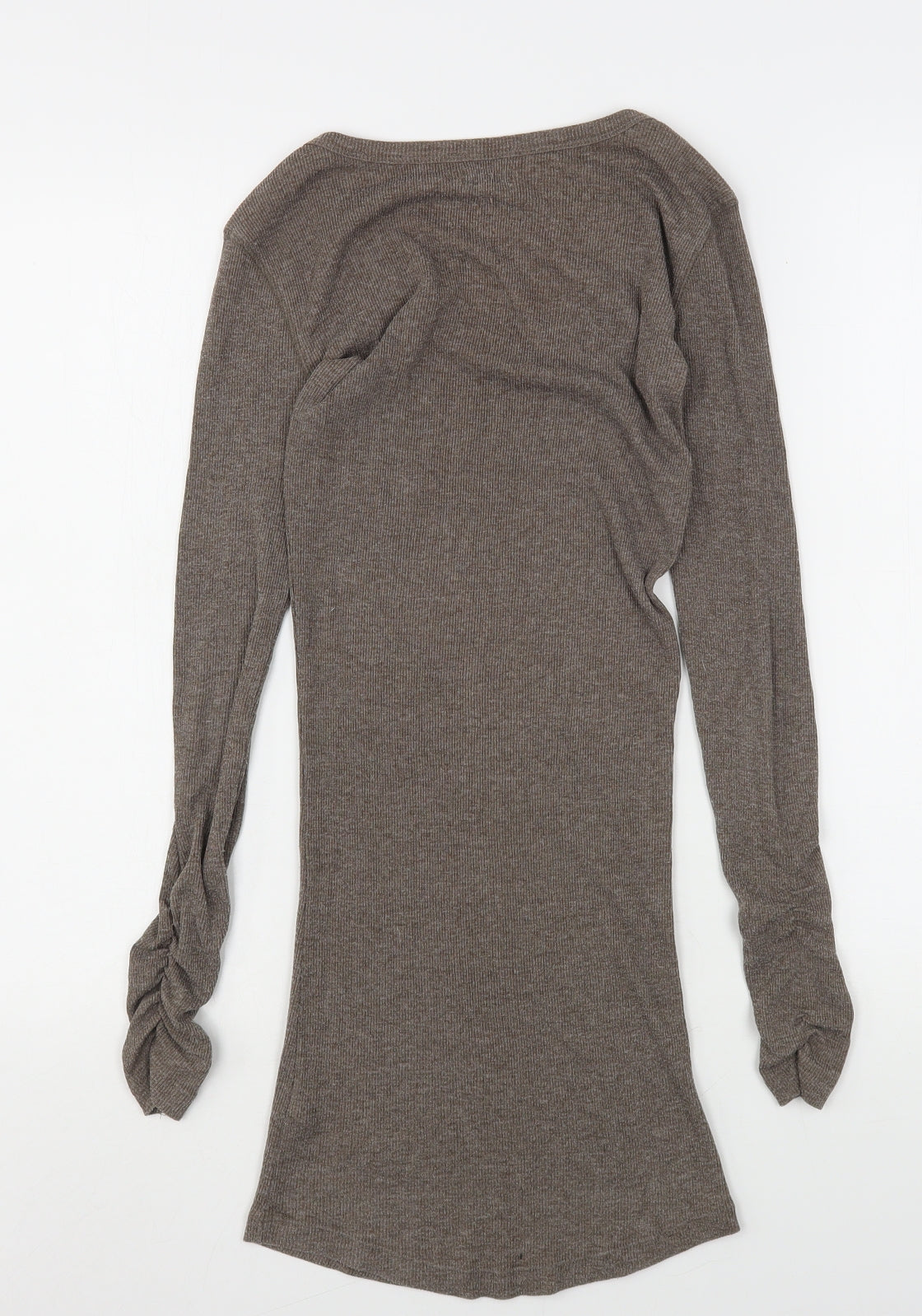 New Look Womens Brown Round Neck  Polyester Pullover Jumper Size 8