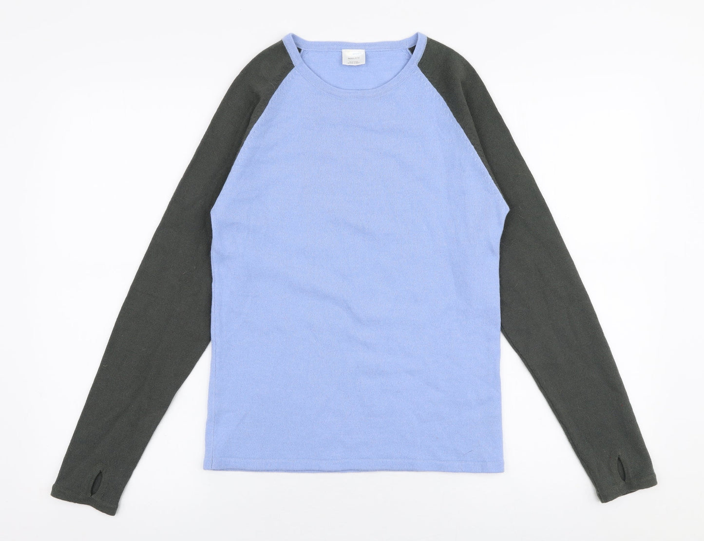 Orane Sports Womens Blue Round Neck  Polyester Pullover Jumper Size 8