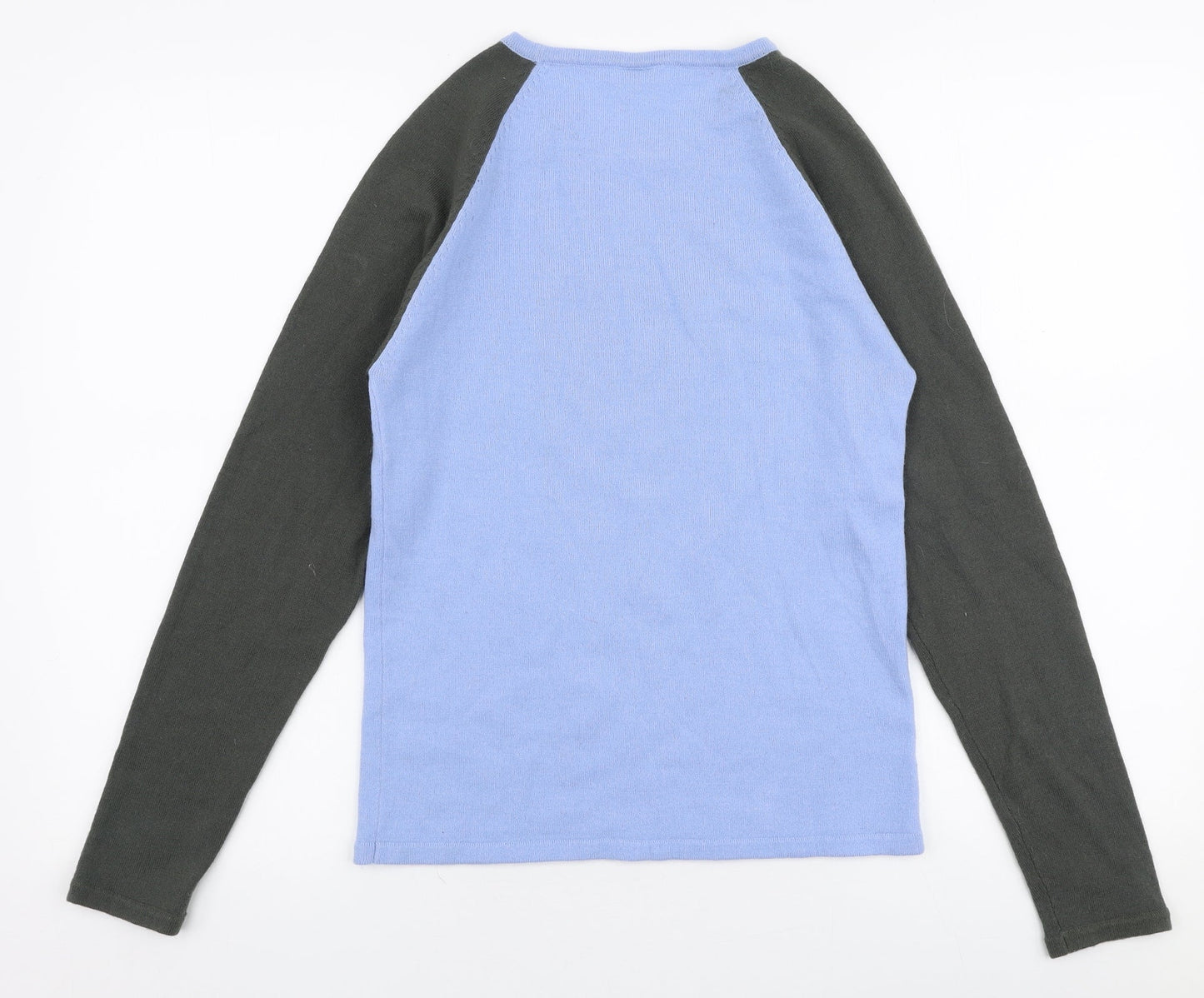 Orane Sports Womens Blue Round Neck  Polyester Pullover Jumper Size 8