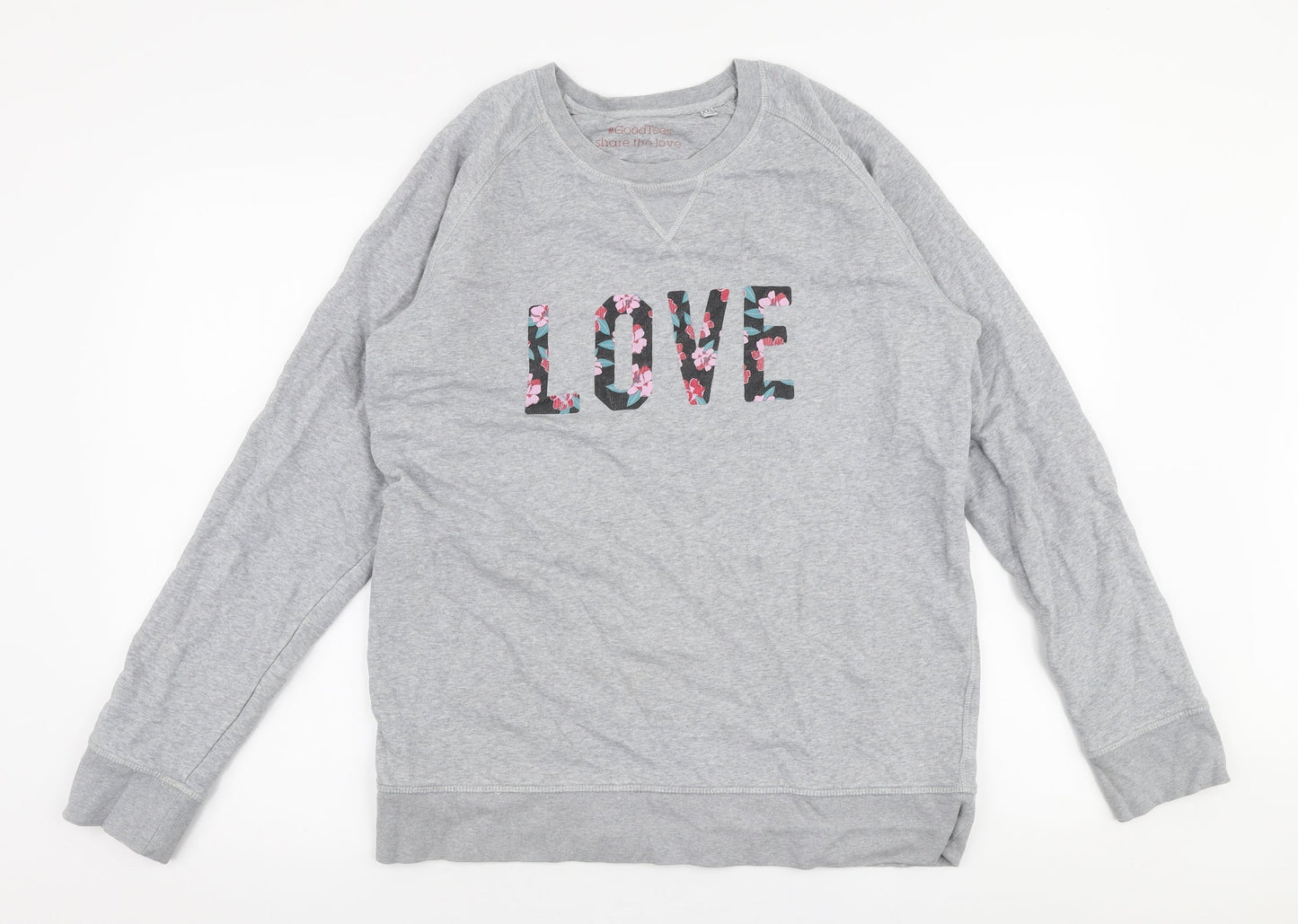 Stanley Strolls Womens Grey  Cotton Pullover Sweatshirt Size 2XL  Pullover - Love