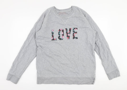 Stanley Strolls Womens Grey  Cotton Pullover Sweatshirt Size 2XL  Pullover - Love