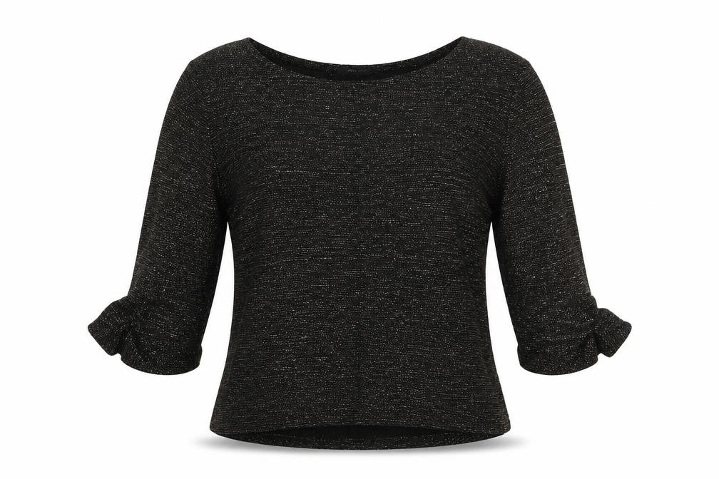 Mystify Womens Gold Round Neck  Acrylic Pullover Jumper Size M