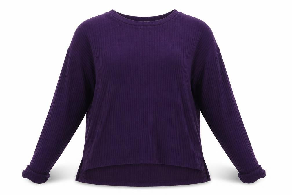Primark Womens Purple Round Neck  Polyester Pullover Jumper Size S
