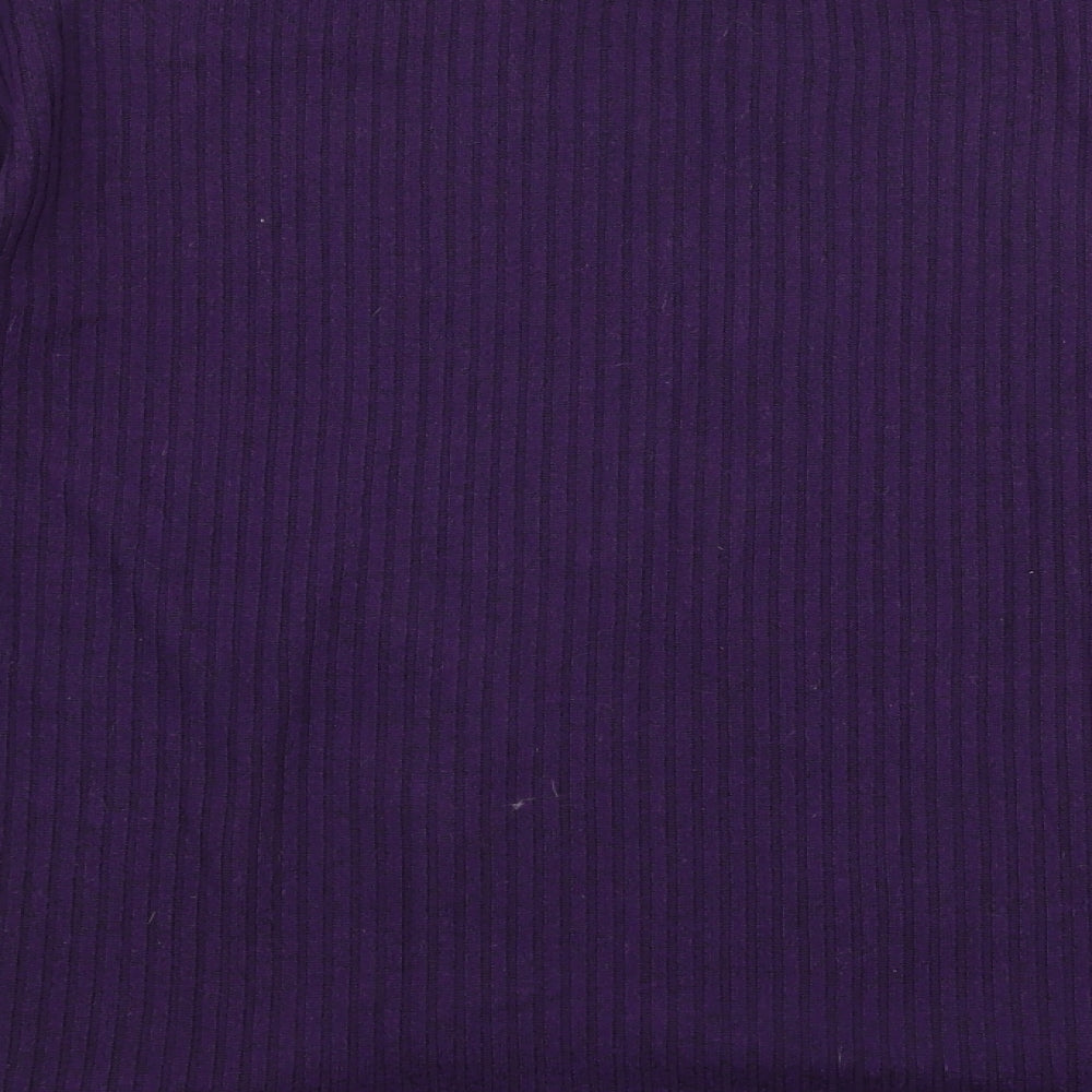 Primark Womens Purple Round Neck  Polyester Pullover Jumper Size S