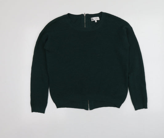 NEXT Womens Green Round Neck  Acrylic Pullover Jumper Size 10