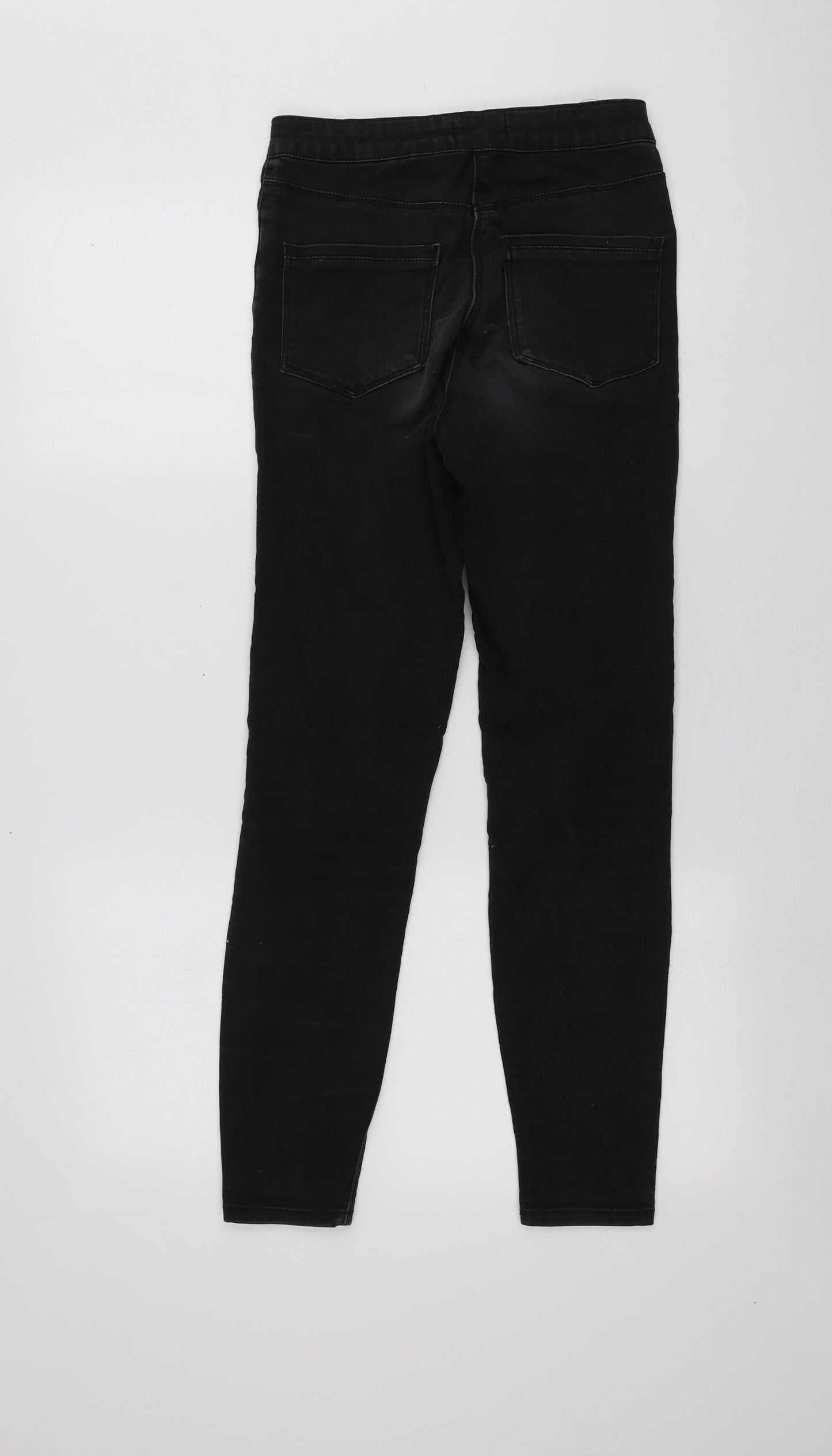 Papaya Womens Black  Cotton Skinny Jeans Size 8 L27.5 in Regular