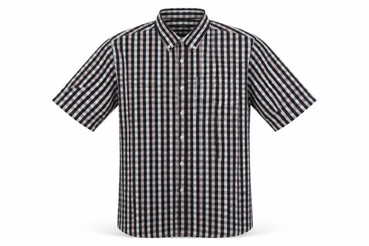 Dunnes Mens Multicoloured Check Polyester  Button-Up Size L Collared