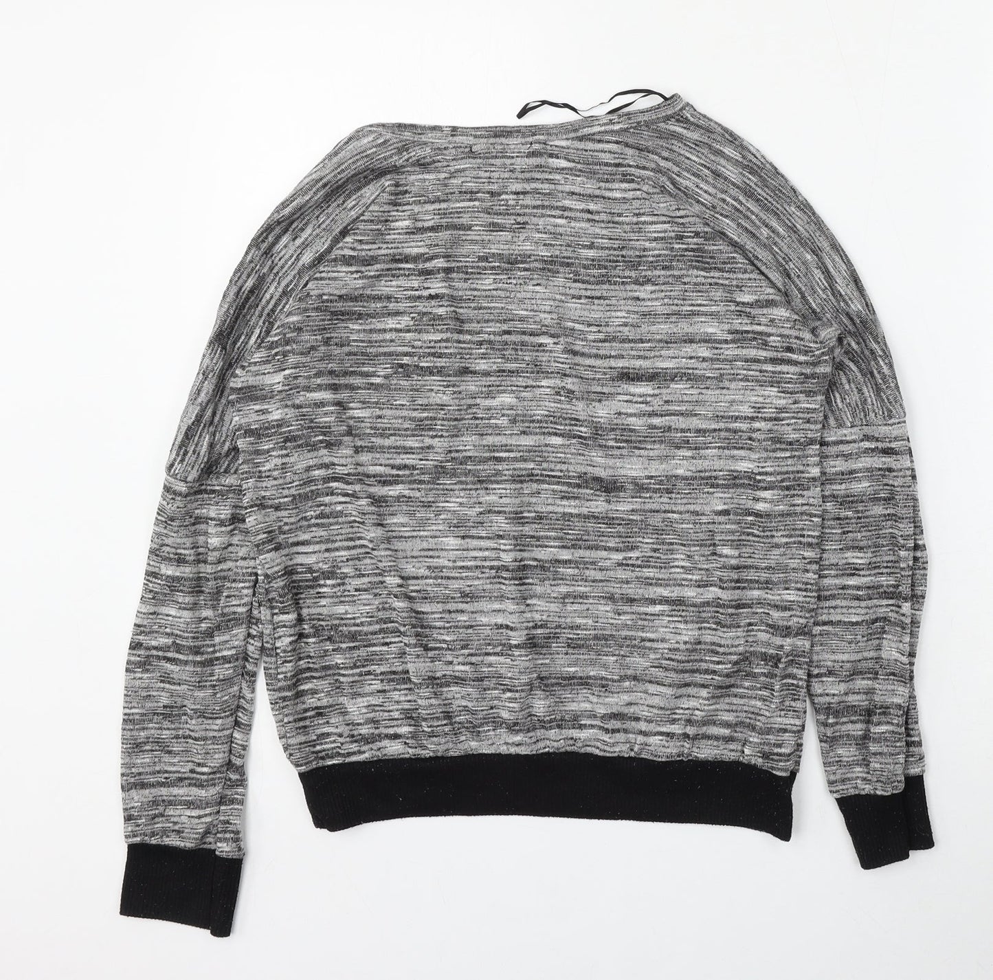 Select Womens Grey Round Neck  Polyester Pullover Jumper Size 10