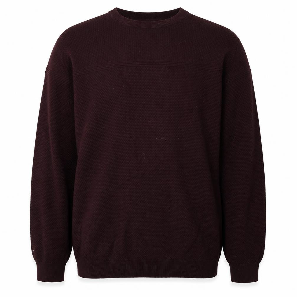 Matalan Mens Red Round Neck  Cotton Pullover Jumper Size L