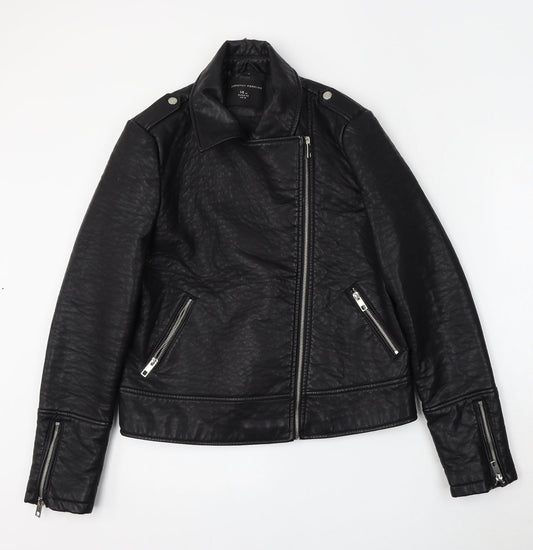 Dorothy Perkins Womens Black   Jacket  Size 14  Zip