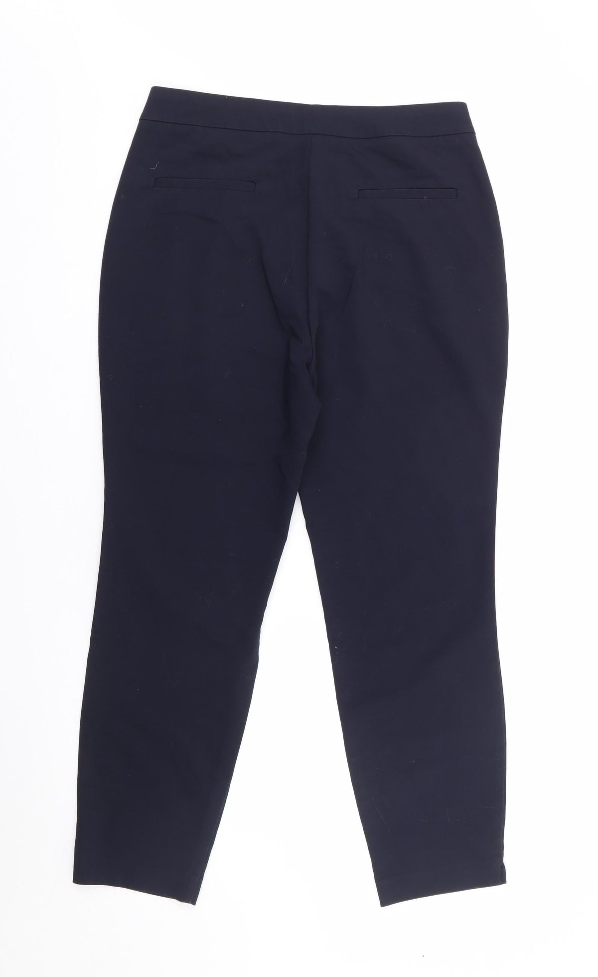 Papaya Womens Blue  Polyester Trousers  Size 12 L25 in Regular
