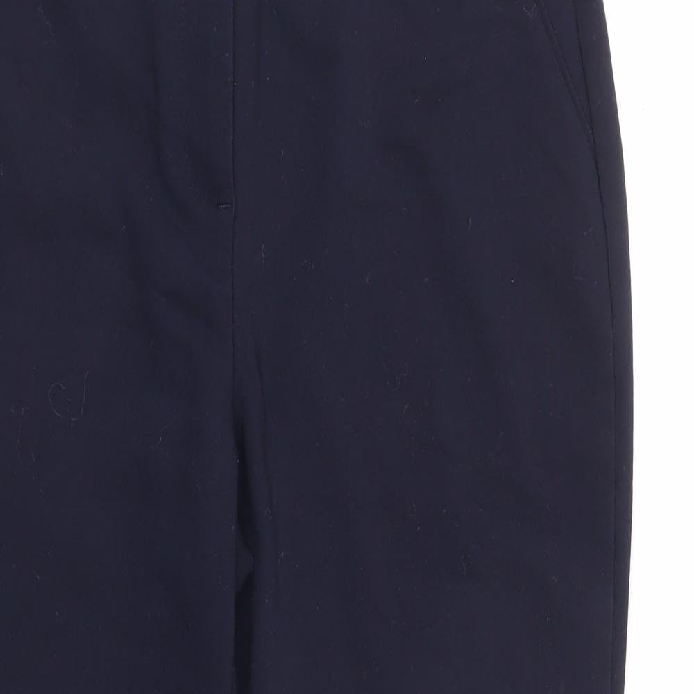 Papaya Womens Blue  Polyester Trousers  Size 12 L25 in Regular