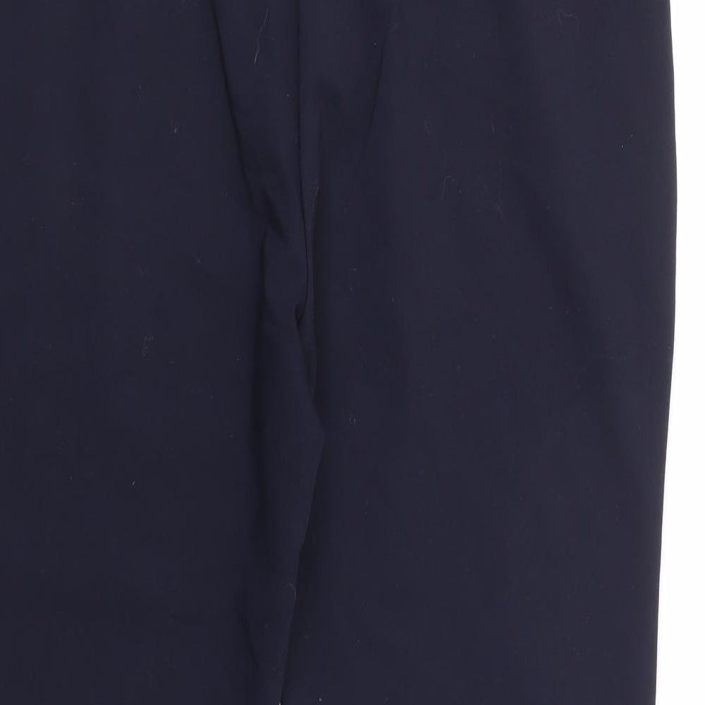 Papaya Womens Blue  Polyester Trousers  Size 12 L25 in Regular