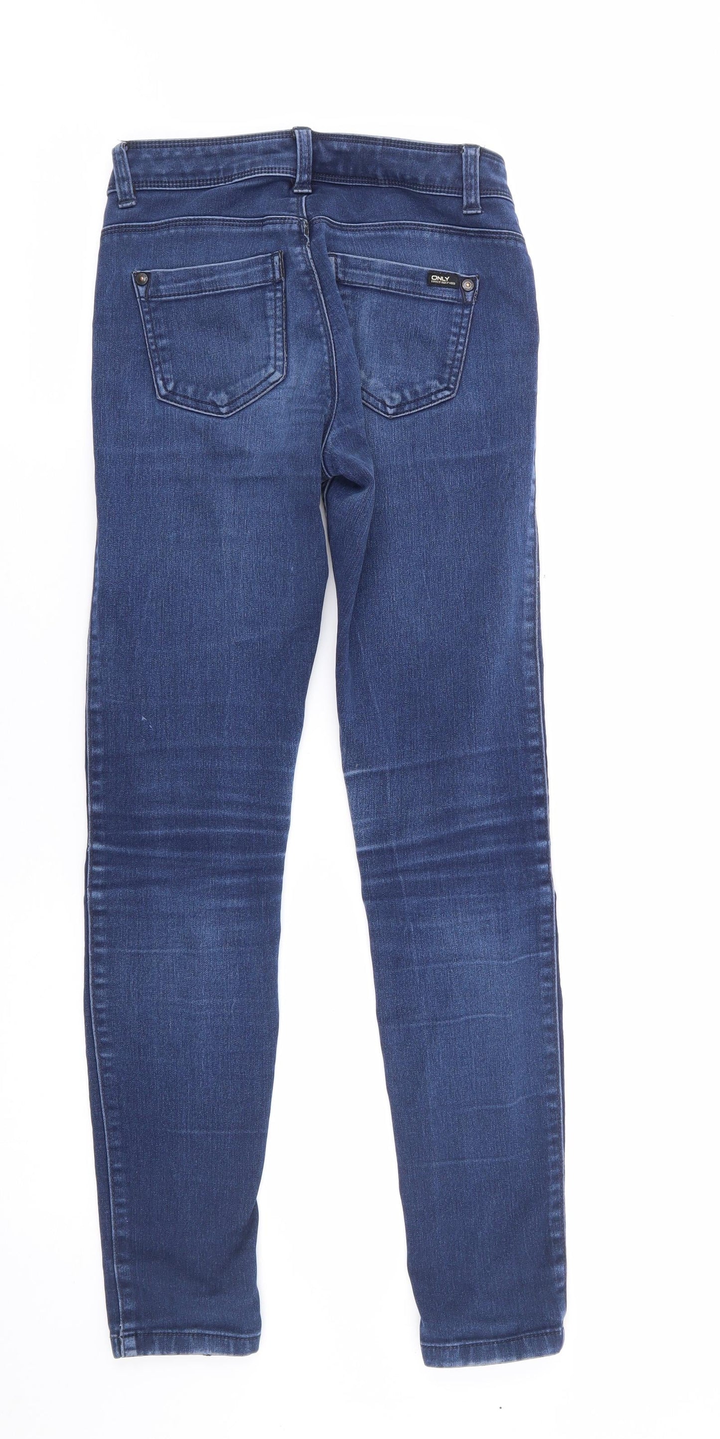 Only Womens Blue  Cotton Skinny Jeans Size 6 L28 in Slim Zip