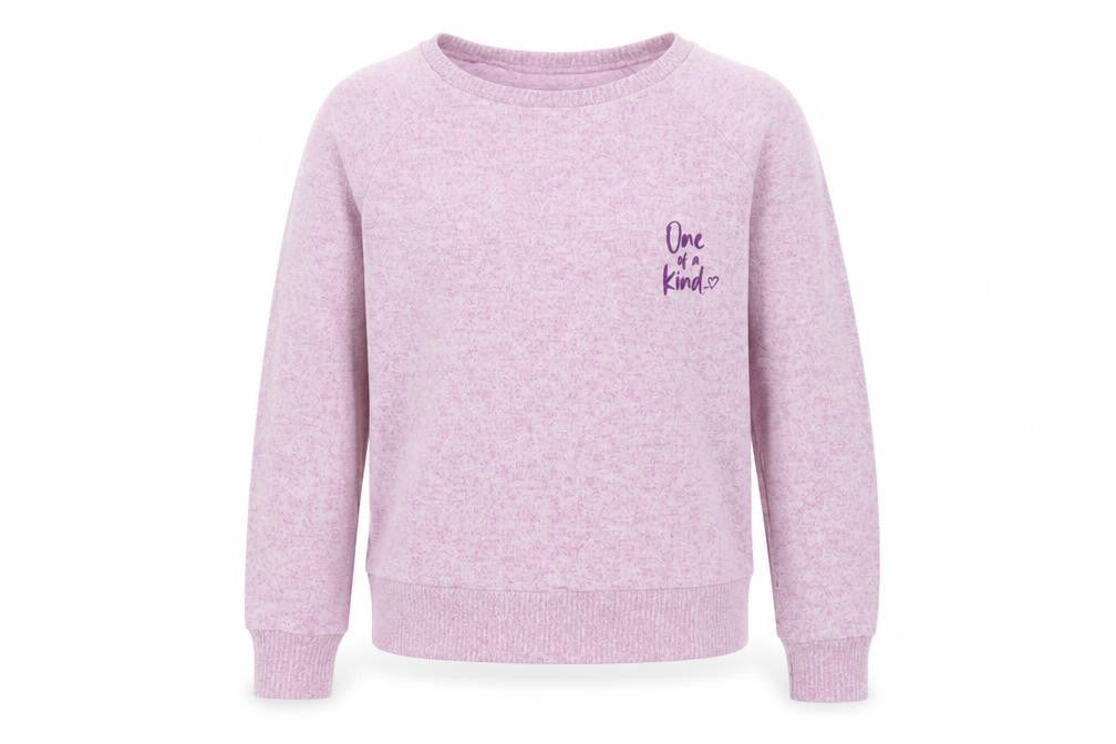 Dunnes Stores Girls Pink Round Neck  Viscose Pullover Jumper Size L   - One of a kind