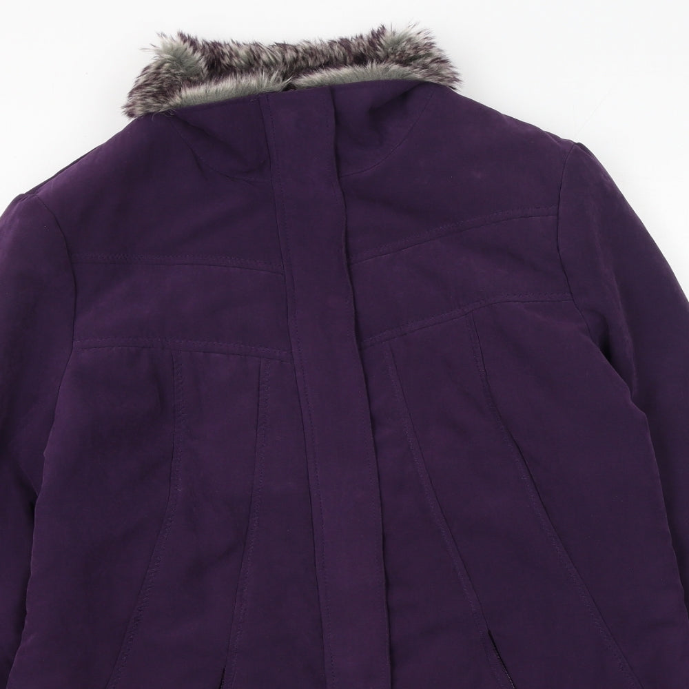 BHS Womens Purple   Parka Coat Size 14