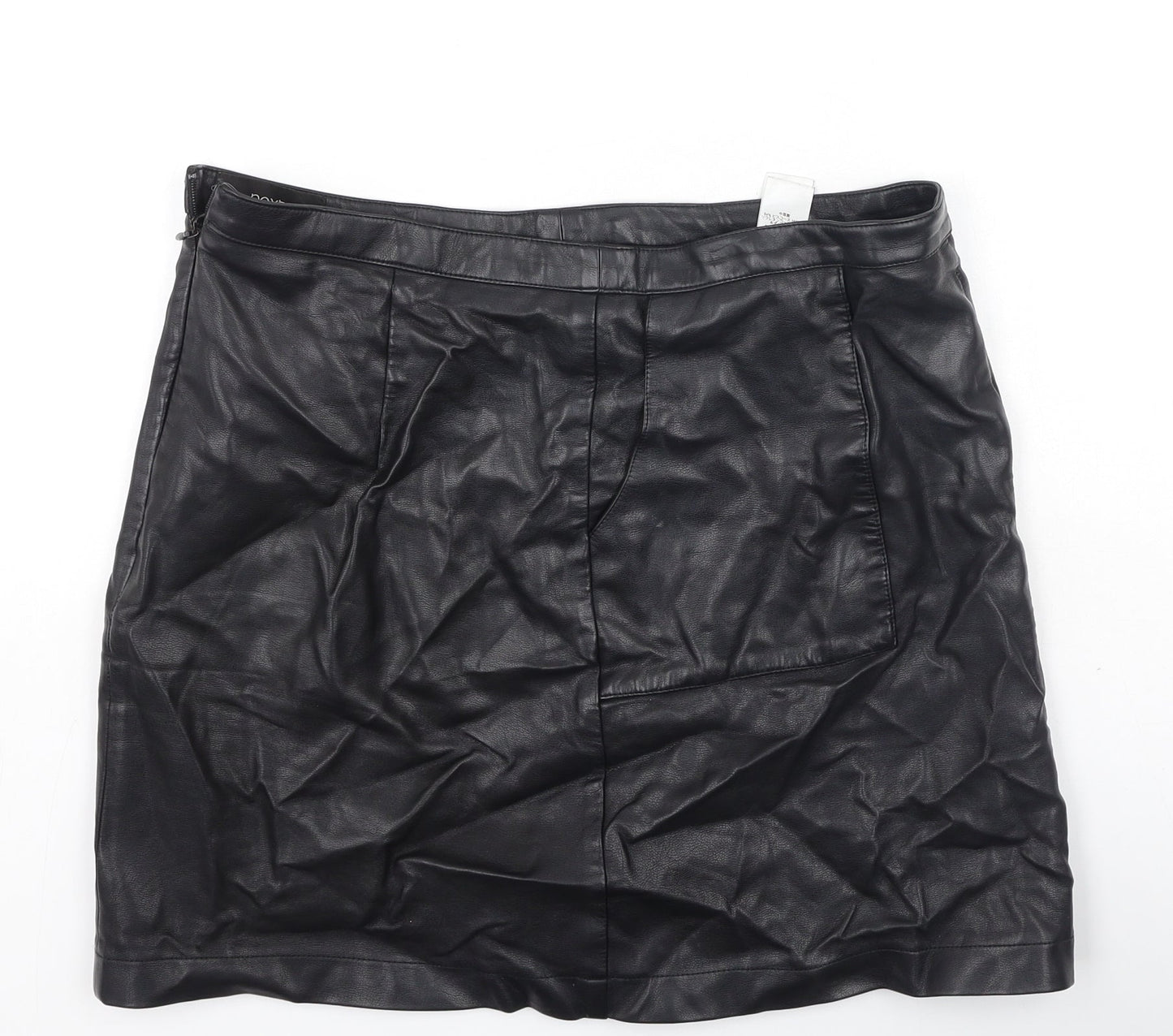 NEXT Womens Black  Viscose Mini Skirt Size 10