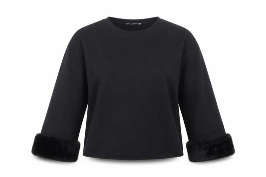 Zara Womens Black  Polyester Pullover Sweatshirt Size S  Pullover