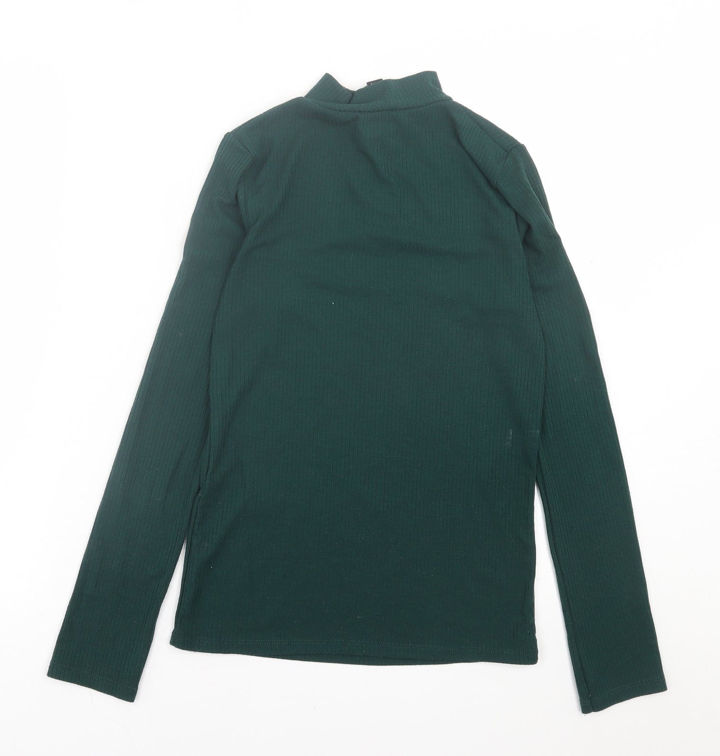 New Look Womens Green  Polyester Pullover Sweatshirt Size 14  Zip
