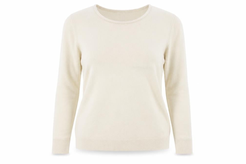 Debenhams Womens Beige Crew Neck  Acrylic Pullover Jumper Size 16