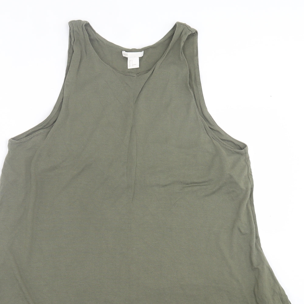 H&M Womens Green  Viscose A-Line  Size S  Crew Neck Pullover