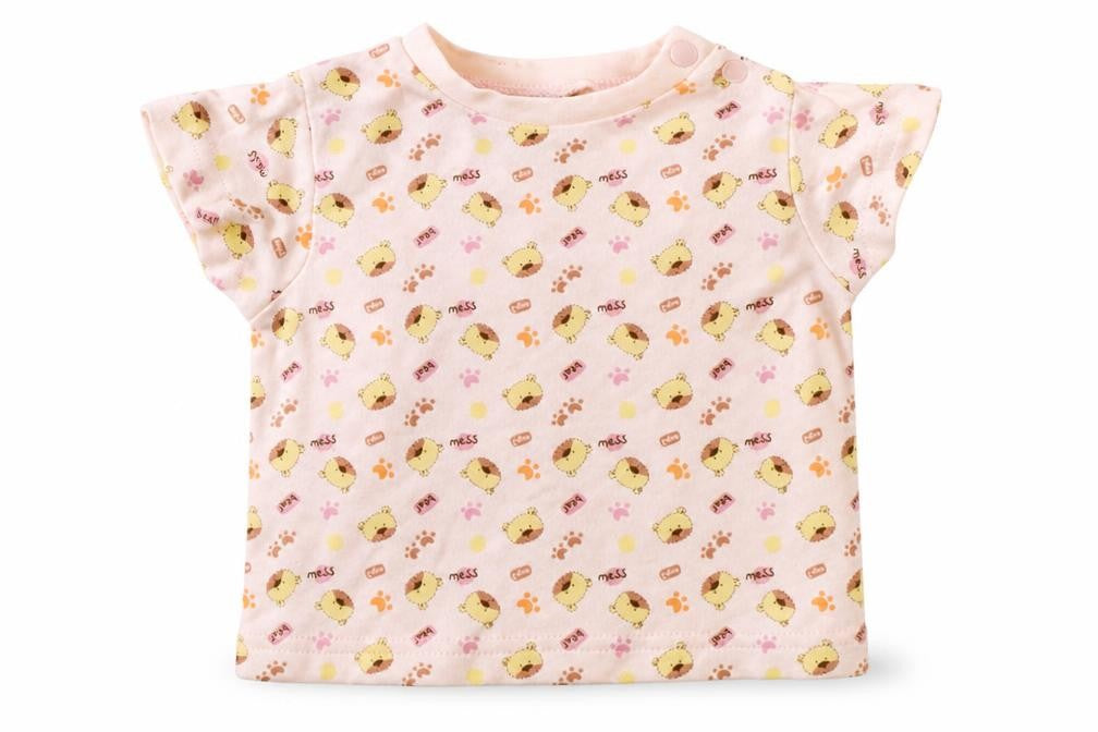 Rockababy Girls Pink  Cotton Basic T-Shirt Size 3-6 Months Crew Neck Pullover - Bear Mess