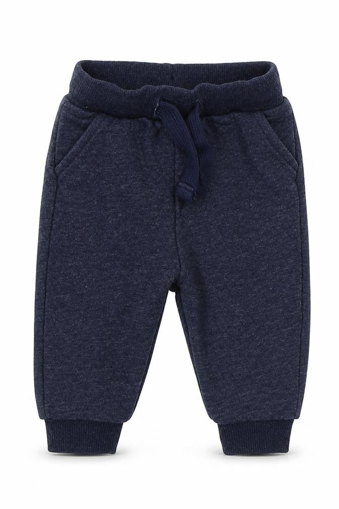 Fred & Flo Boys Blue  Cotton Sweatpants Trousers Size 3-6 Months  Drawstring