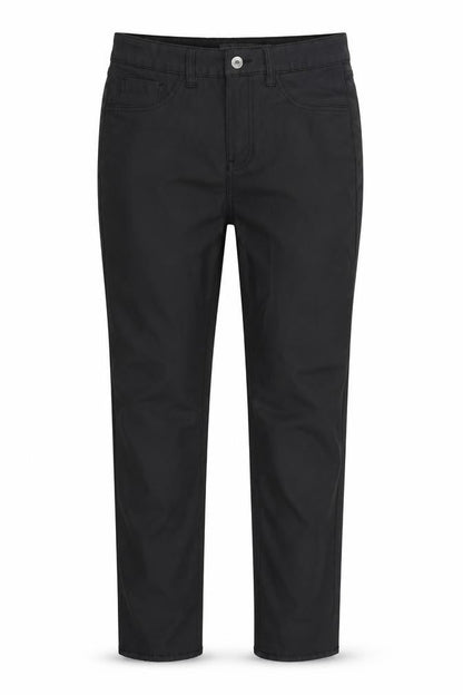 Denim Co Womens Black  Cotton Trousers  Size 8 L28 in Regular Button