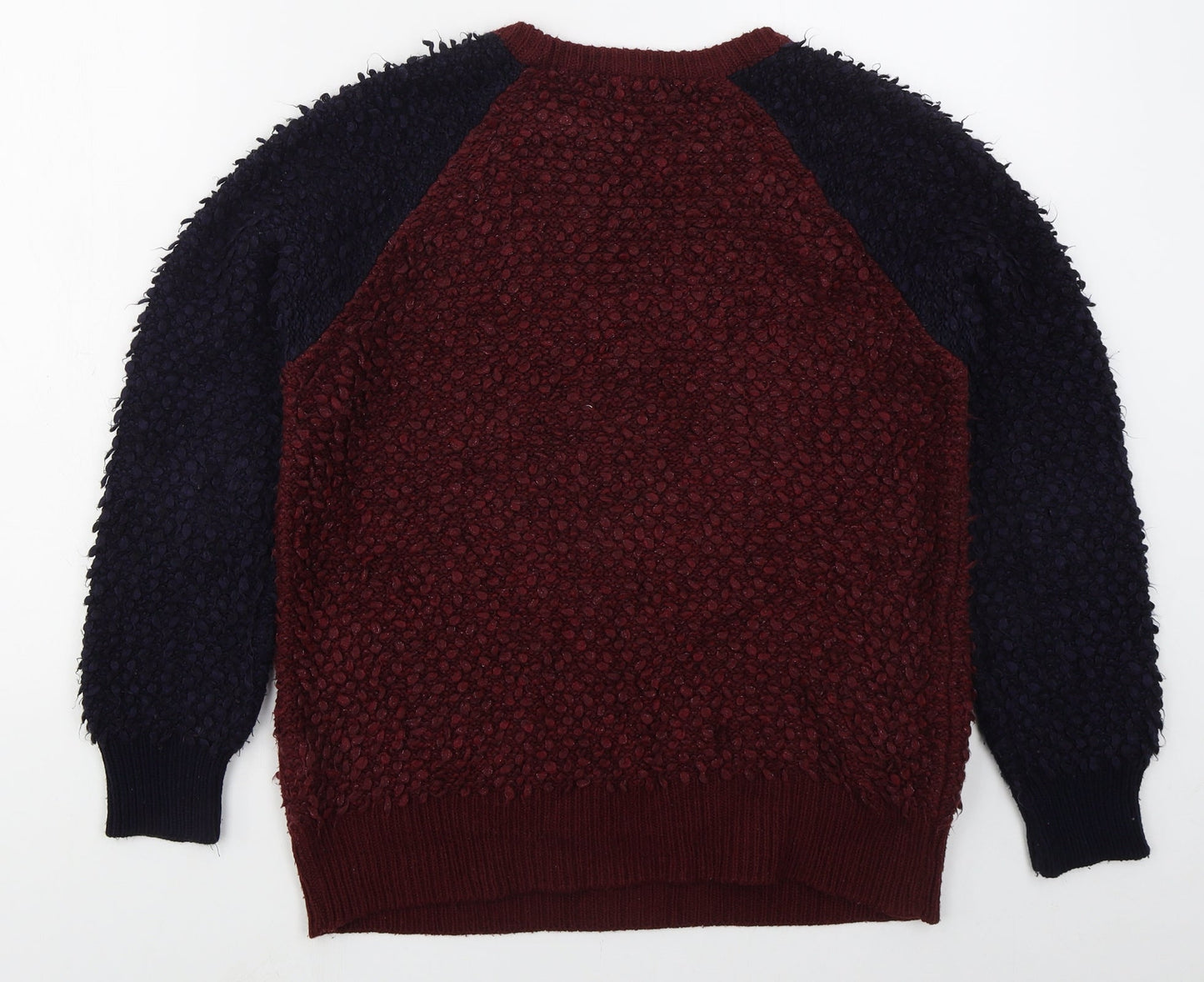 NEXT Womens Red Crew Neck  Acrylic Pullover Jumper Size 6