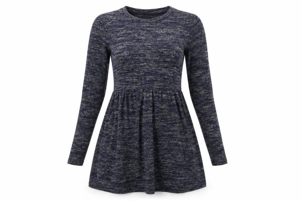 Studio Womens Blue  Polyester Fit & Flare  Size 8  Round Neck