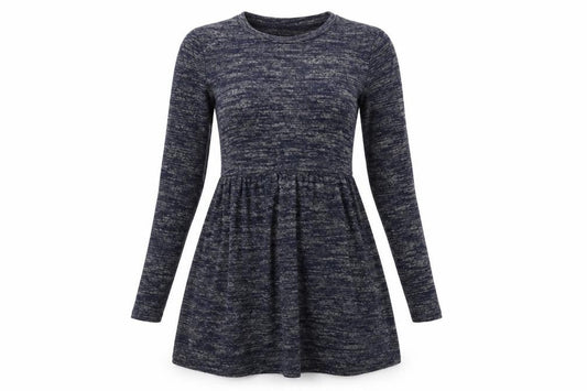 Studio Womens Blue  Polyester Fit & Flare  Size 8  Round Neck