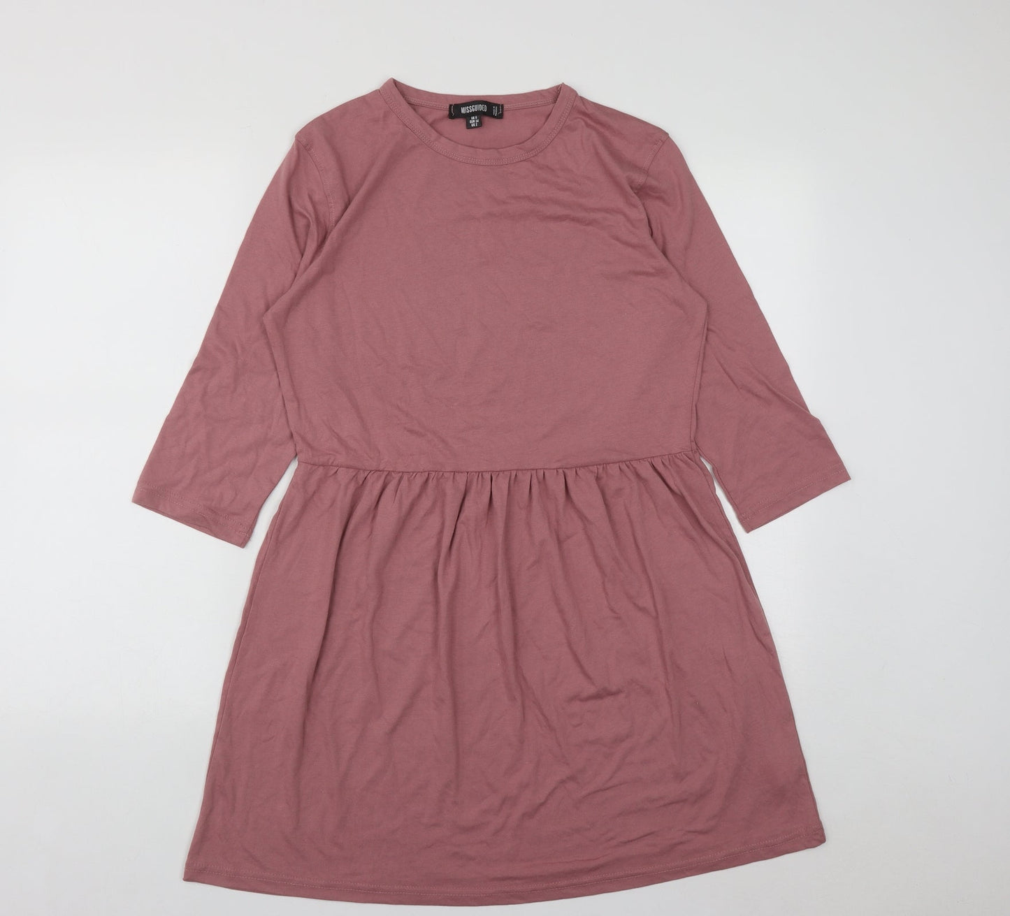 Missguided Womens Pink  Polyester Fit & Flare  Size 6