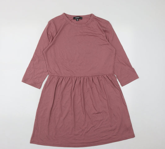 Missguided Womens Pink  Polyester Fit & Flare  Size 6
