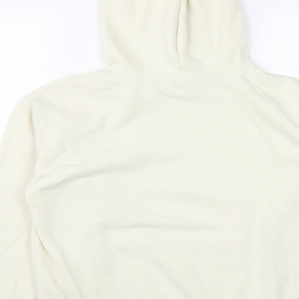 Disney Womens Beige  Polyester Pullover Hoodie Size S  Drawstring - mic