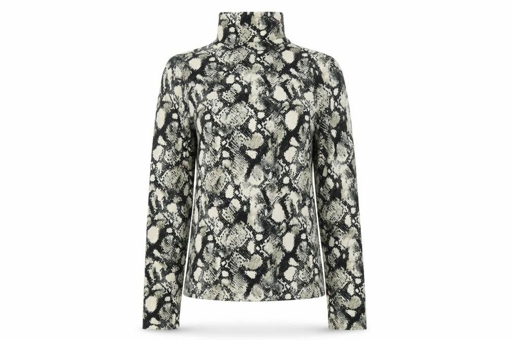 Primark Womens Multicoloured High Neck Geometric Polyester Pullover Jumper Size M
