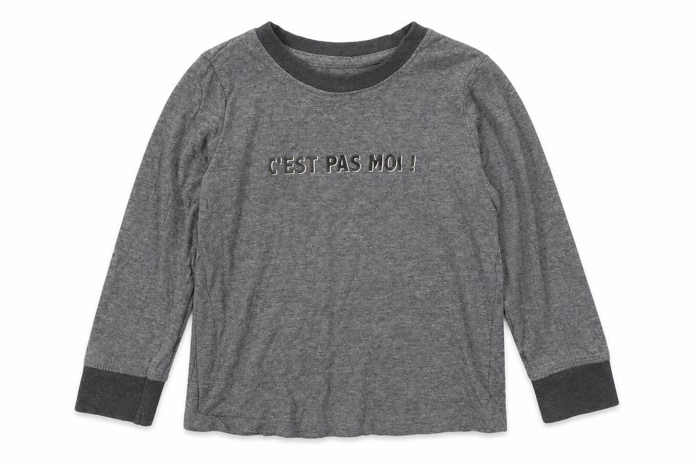 Confiance Textiles Boys Grey  Cotton Basic T-Shirt Size 5 Years Round Neck Pullover