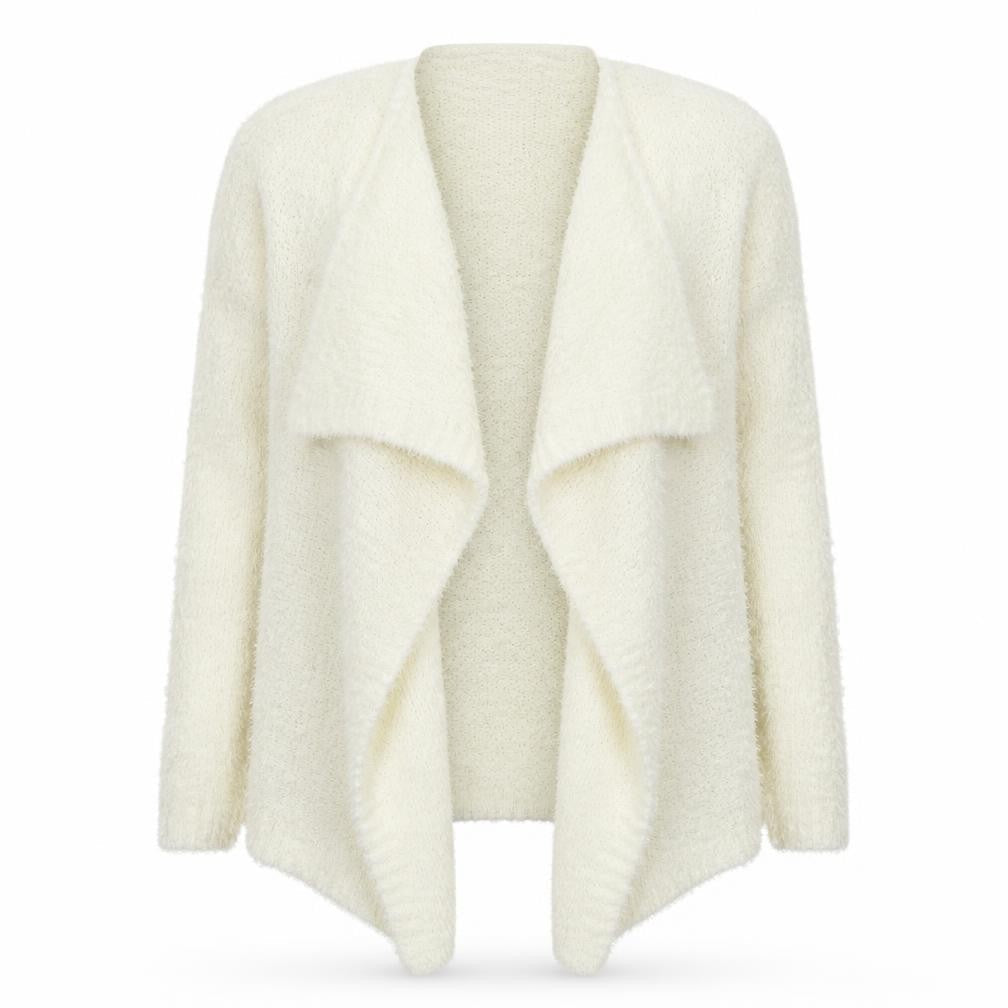South Womens Ivory V-Neck  Polyester Cardigan Jumper Size 14