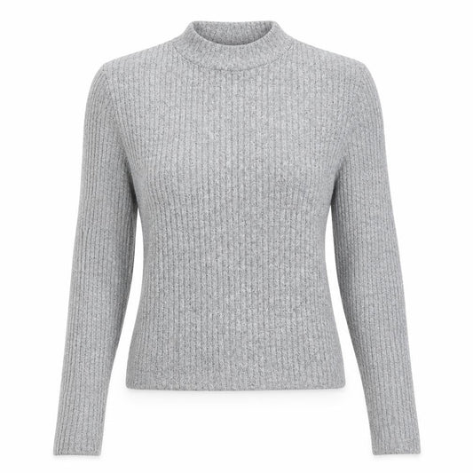 Miss Selfridge Womens Grey High Neck  Polyester Pullover Jumper Size 10